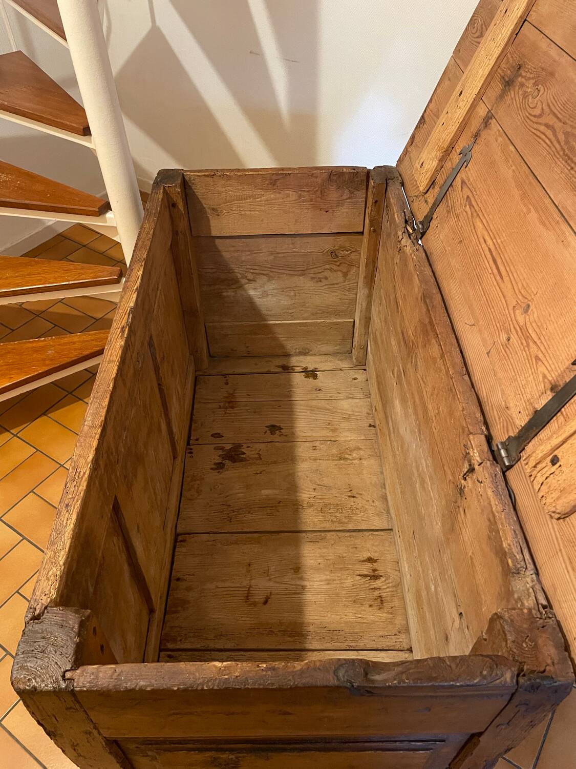17th-century solid oak chest