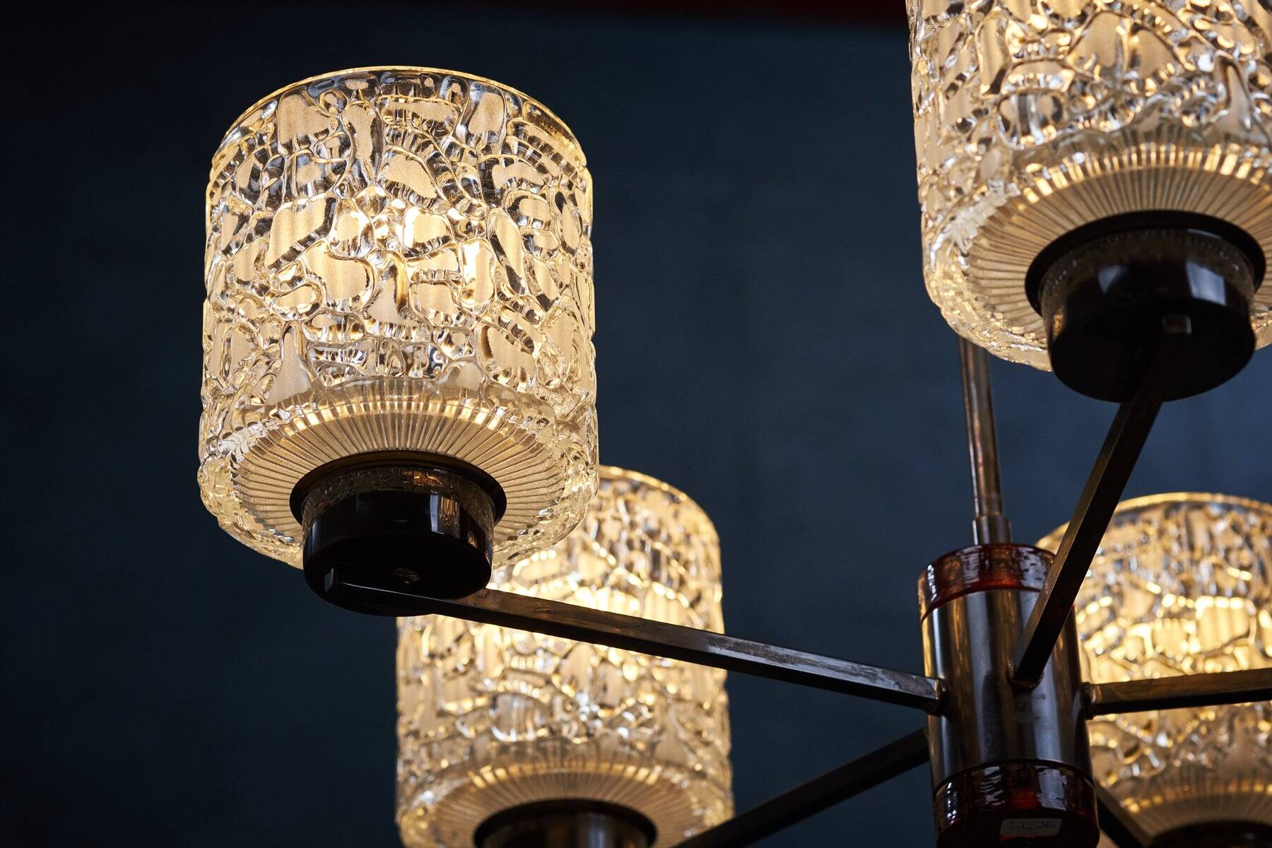 Lustre by Carl Fagerlund for Orrefors, 1950s