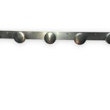 Patère rétro en aluminium à 5 crochets – Années 1970