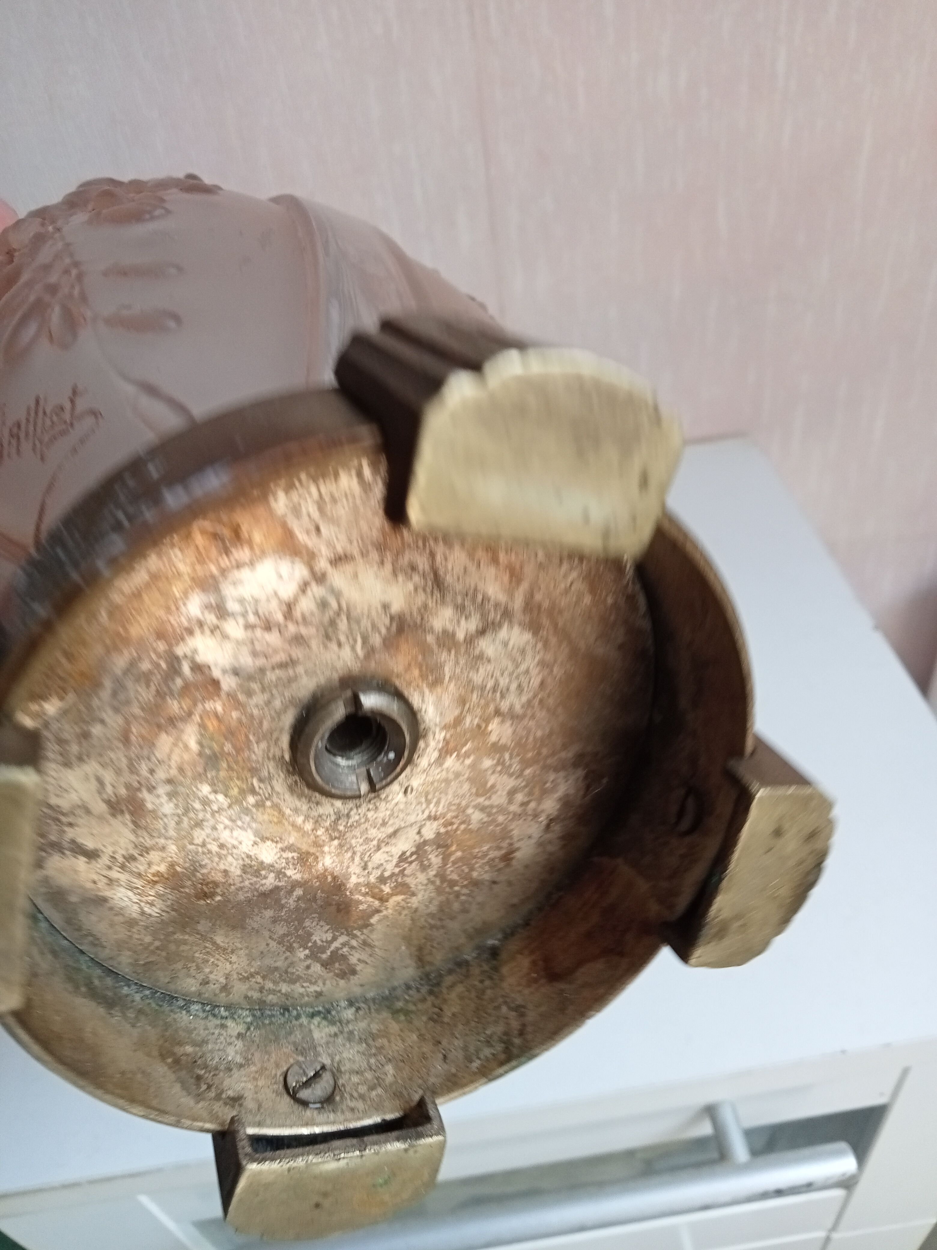 Vase lamp signed Daillet, periode art deco 1900-29, height 26 cm