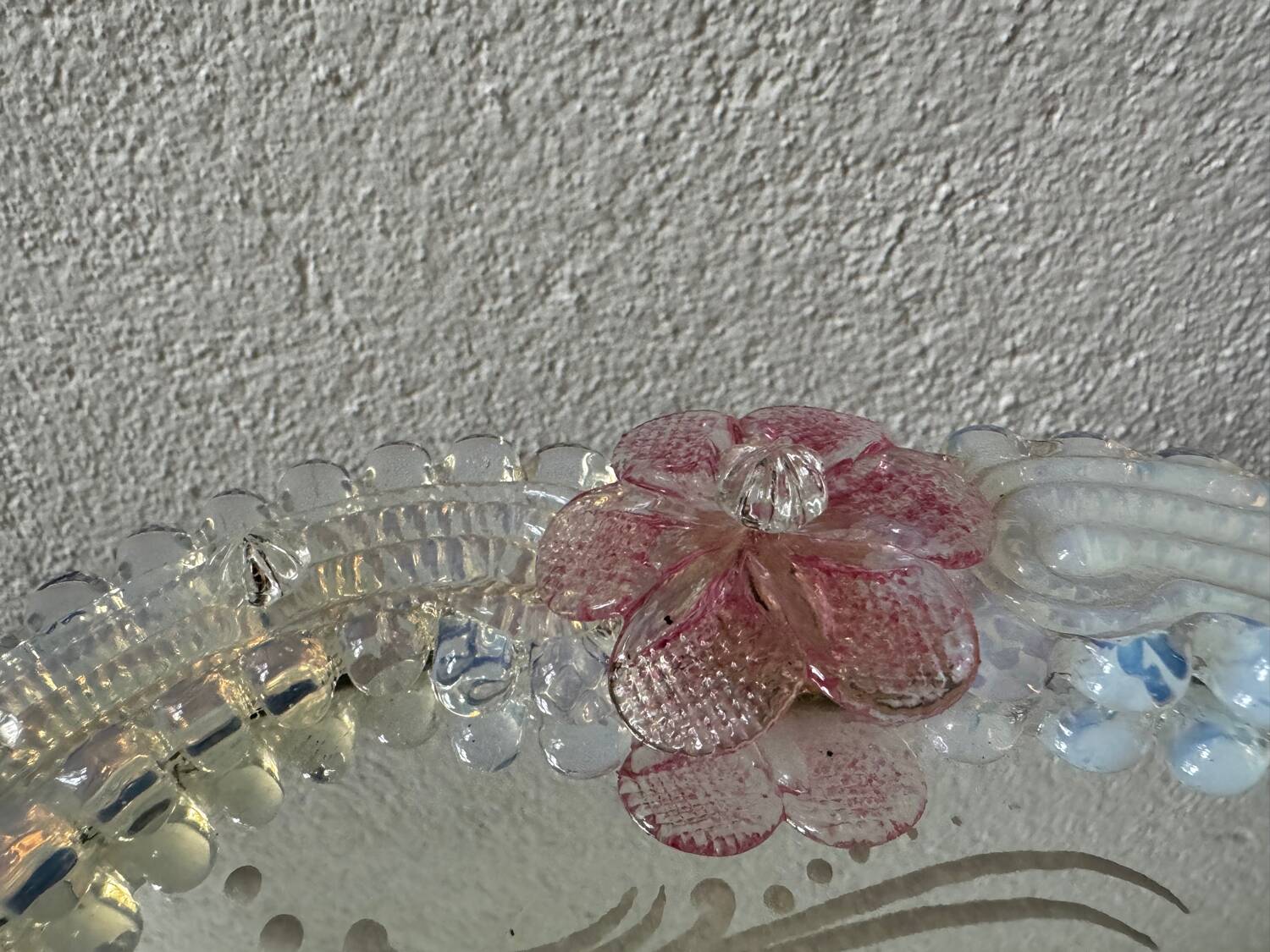 Murano glass psyche mirror from the 50s