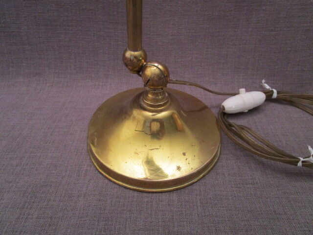 Old desk lamp, banker, notary, piano, brass
