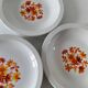 6 flower power plates from the 70s