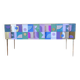 Coloured Murano glass and brass sideboard - 4 drawers