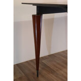 Minimalist desk in steel and wood