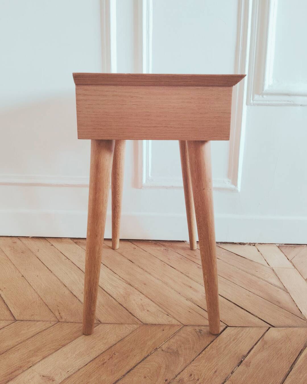 Renovated vintage Scandinavian bedside table, 1950s-60s.