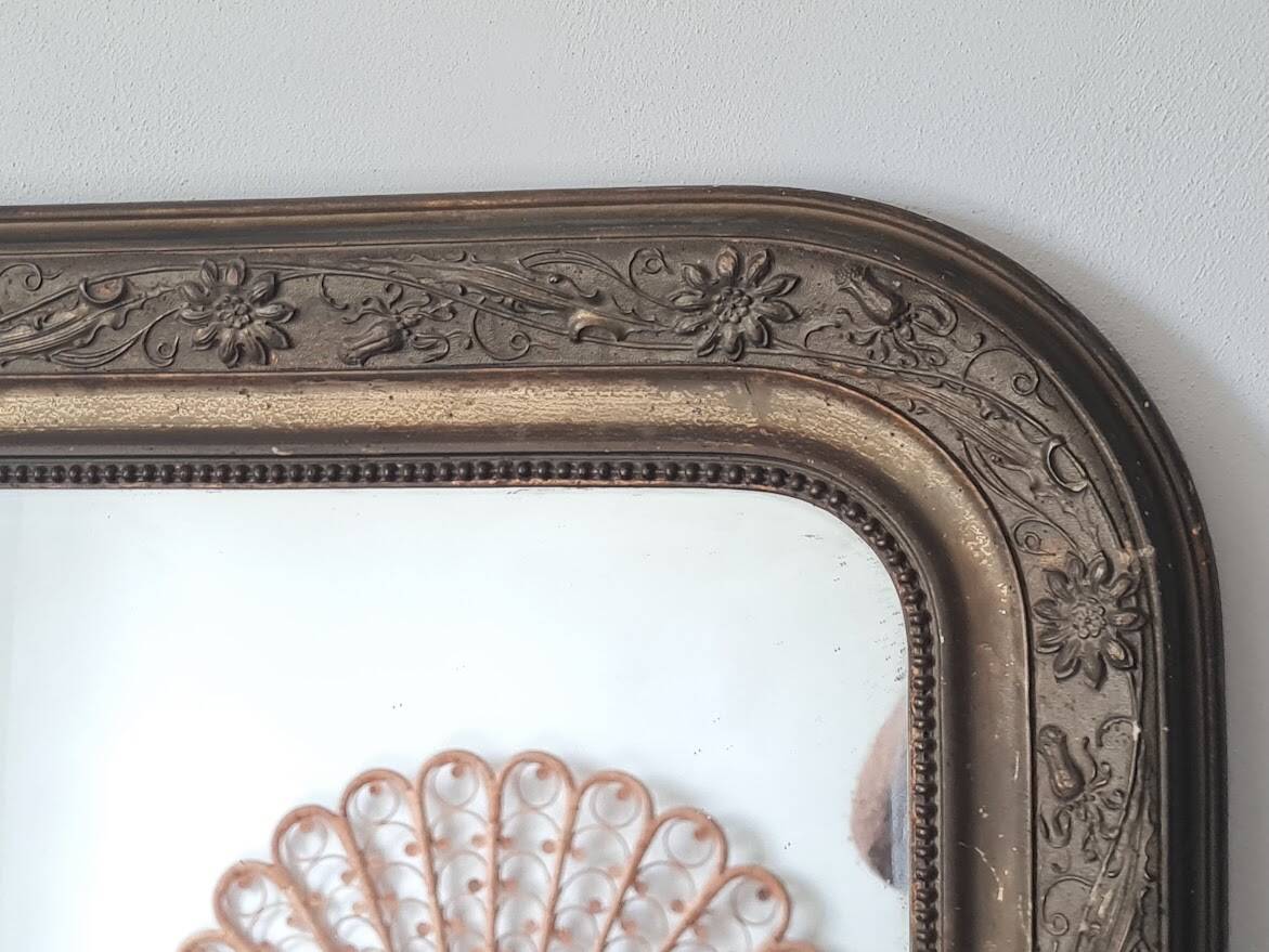 Large Louis Philippe mirror 137 x 83
