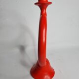 Chandelier design red painted ceramic, 30 cm
