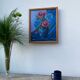 Tableau peinture bouquet de fleurs huile sur toile 