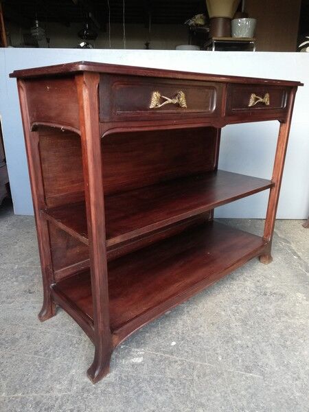 Georges Nowak console art nouveau 1900 mahogany