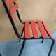 Lot of 10 former chairs of the 1960s iron bistro