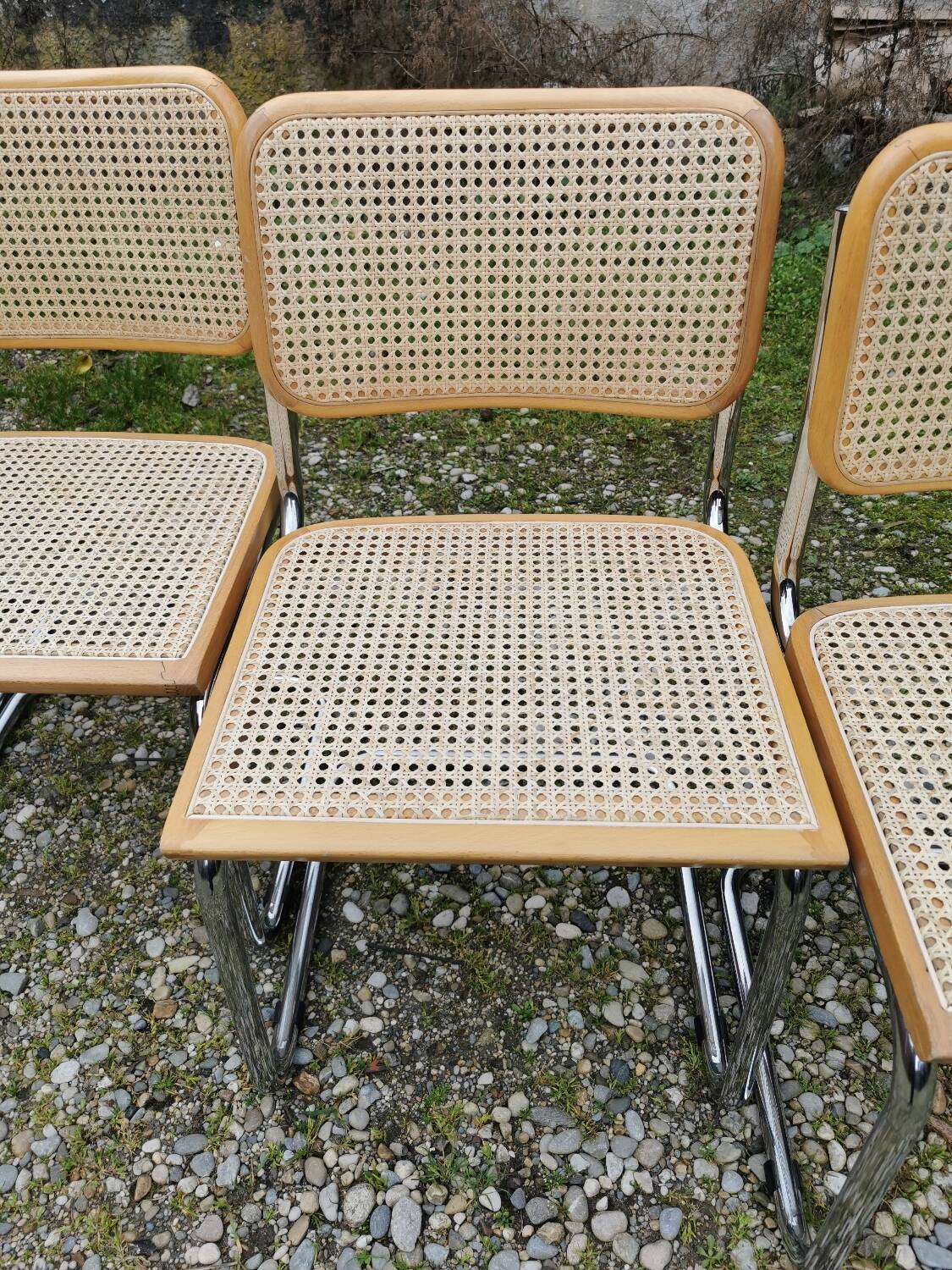 4 new Breuer cane chairs