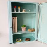 Vintage metal medicine cabinet from the 1950s