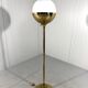Vereinigte Werkstätten München brass & glass globe floor lamp 1960’s