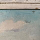 Countersigned lithograph Claude Hemeret Bouquet of blue flowers 43/175