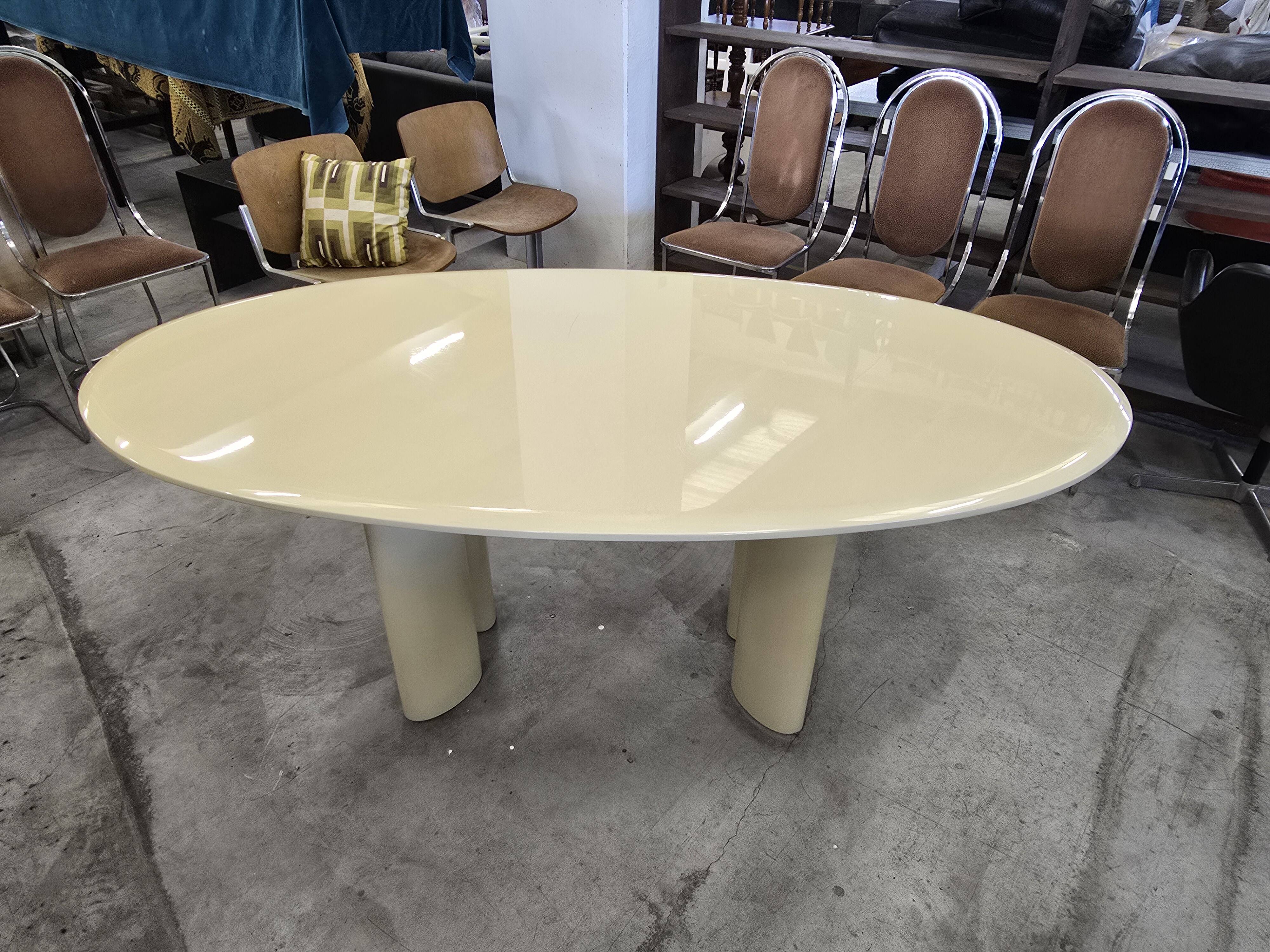 Table and 6 chairs by Mario Sabot from the 70s