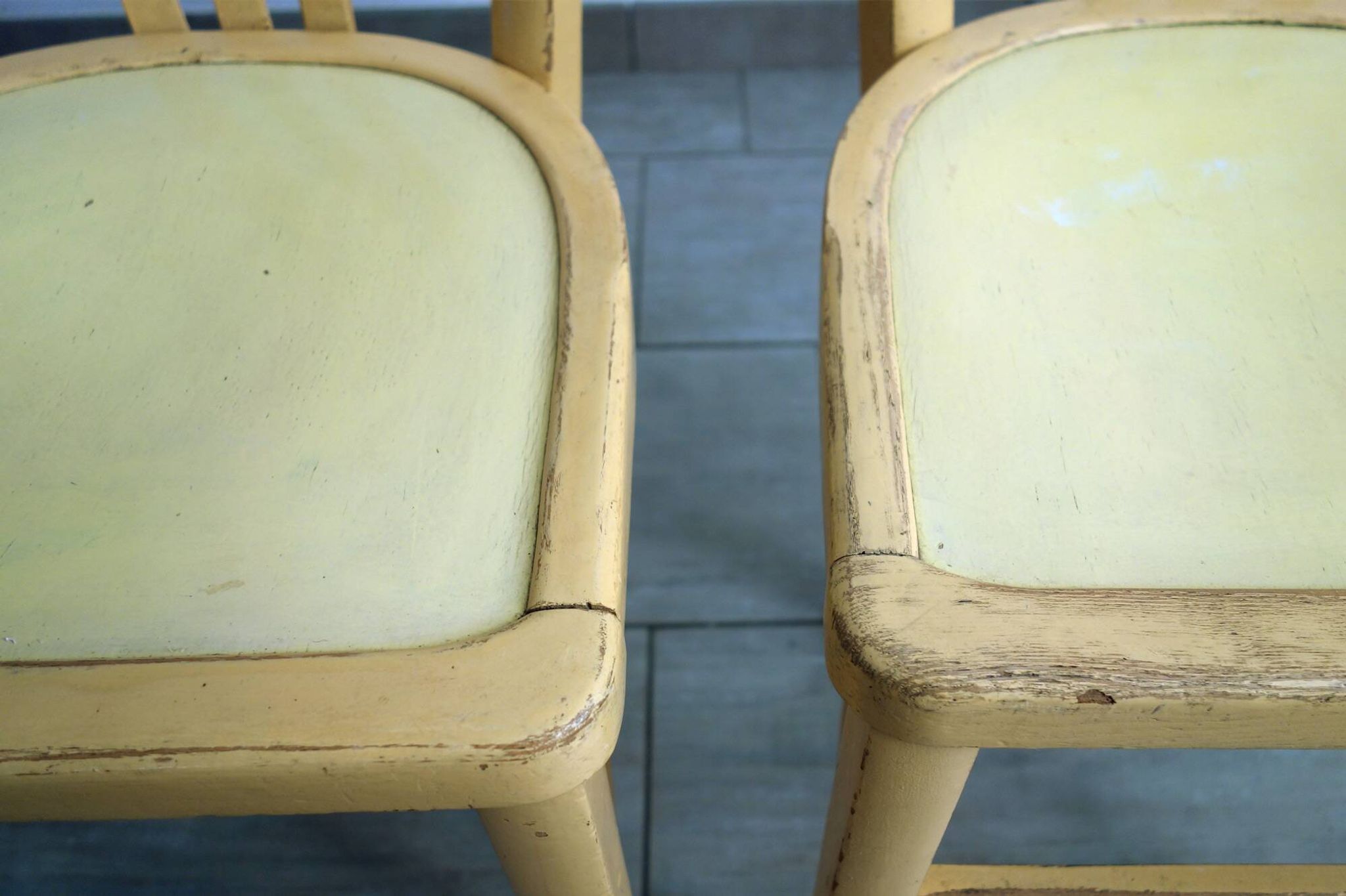 Set of 4 vintage Luterma bistro chairs