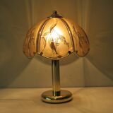 Vintage table lamp in brass and glass by Eglo, Austria 1970-1980
