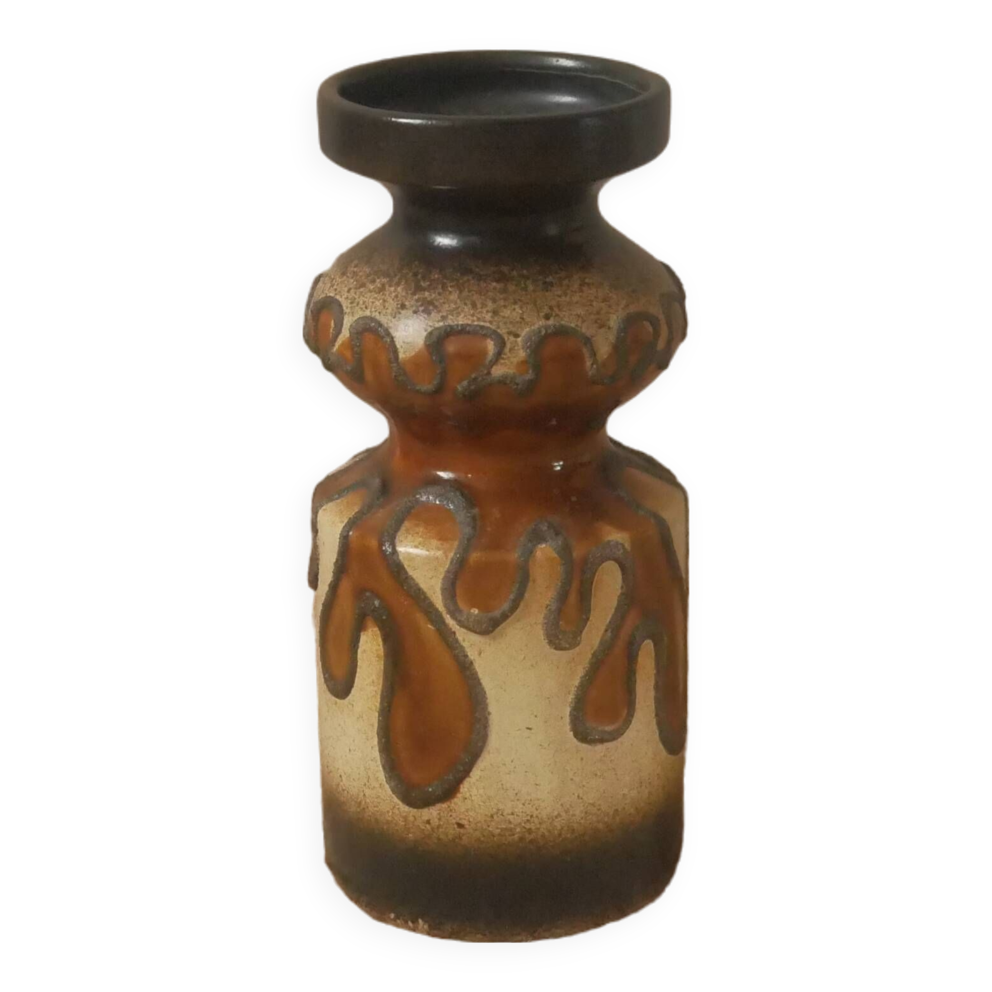 Vintage ceramic vase German ceramic country decoration Scandinavian design handmade