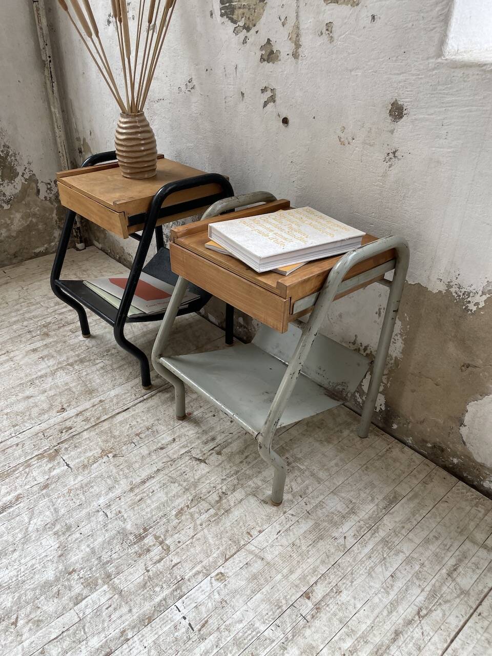 Paire de chevets Tubauto années 60