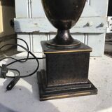 Bronzed ceramic lamp base