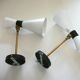 Pair of metal wall lights