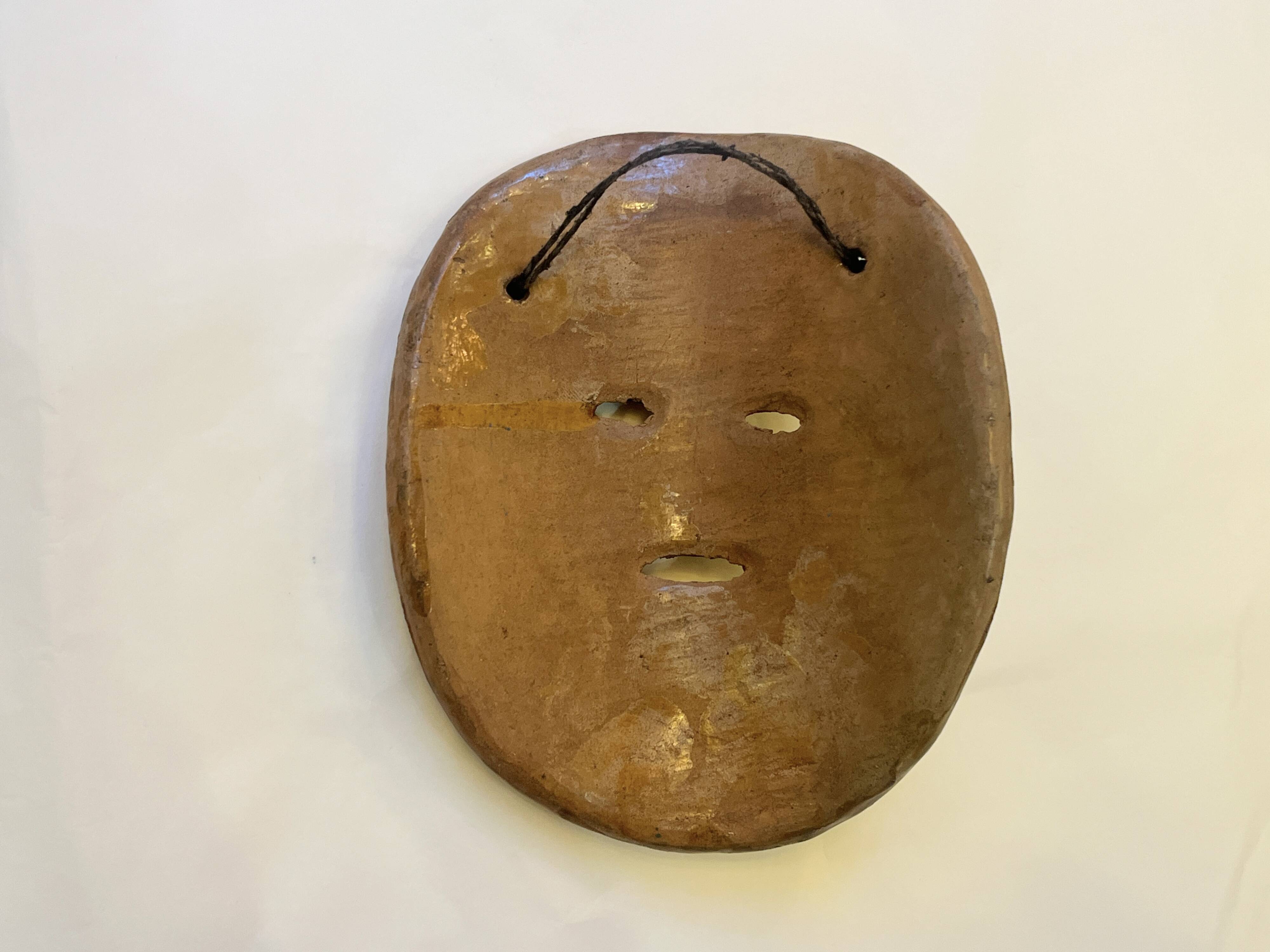 Colored terracotta mask, Mexico 1970s