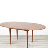 Midcentury oblong teak extending table
