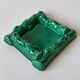 Green ceramic ashtray