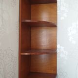 Wooden corner shelf