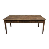 Old farmhouse table (50s) with 3 drawers