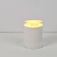 Pop Art White Metal Can Table Lamp by Vrieland, 1970s
