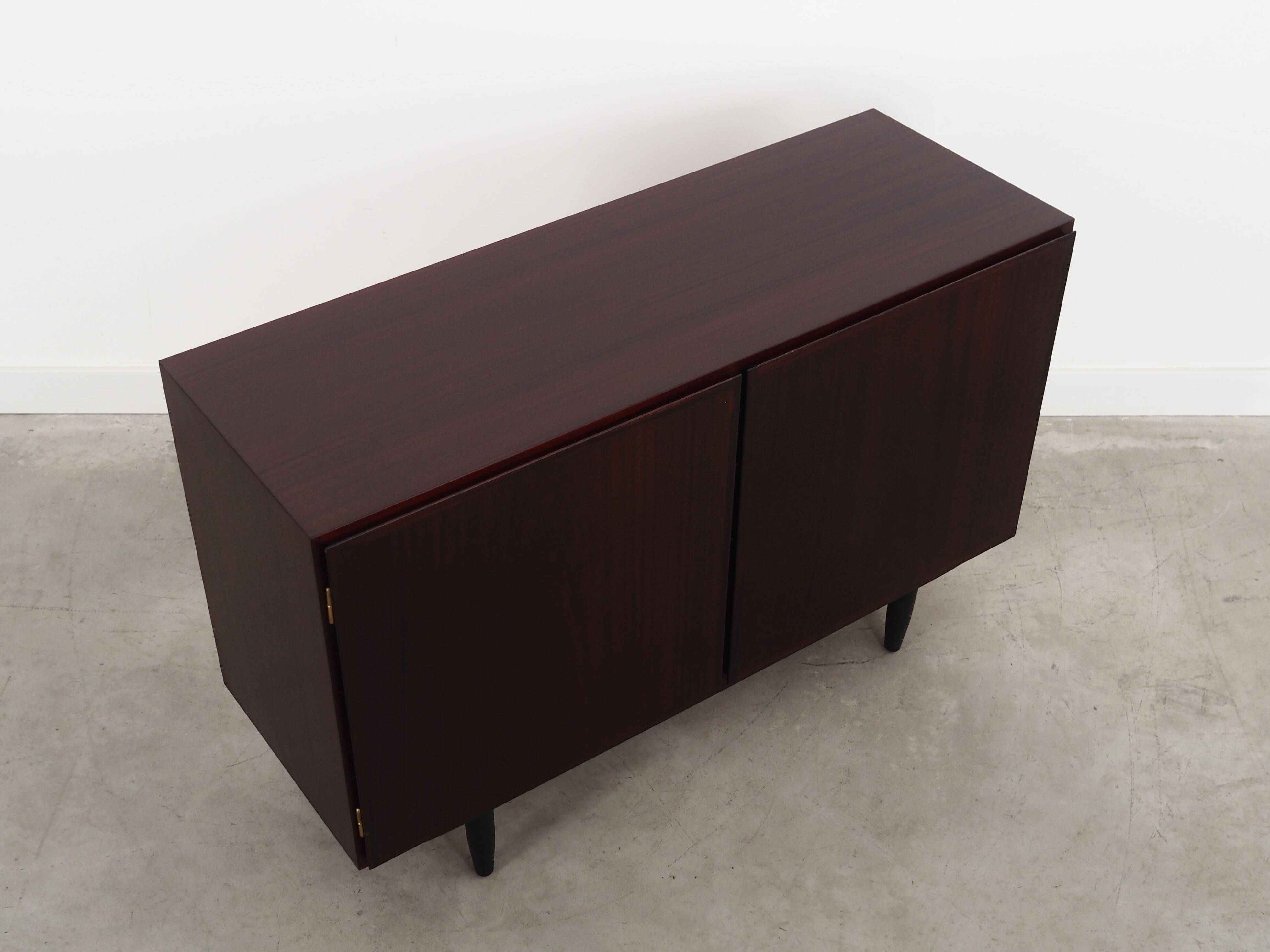Mahogany cabinet, Danish design, 1970s, manufacturer: Omann Jun