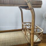 Rattan serving table 1960