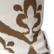 Ottoman cushion cover style ivory / olive ikat - 50 x 50