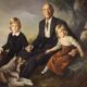 Portrait de famille signé Francisco Ribera et daté de 1972