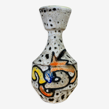 Vase signé Marius Bessone céramique Vallauris