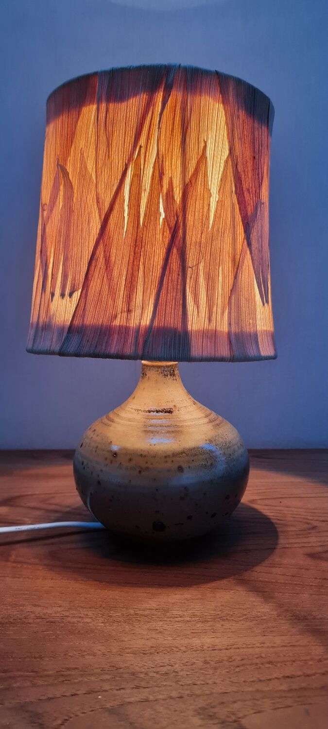 Table lamp in stoneware varnishes berengeville