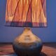 Table lamp in stoneware varnishes berengeville