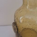 Blown bubble glass pitcher