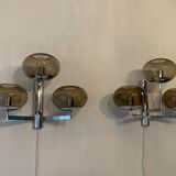Pair of triple sconces from Sciolari
