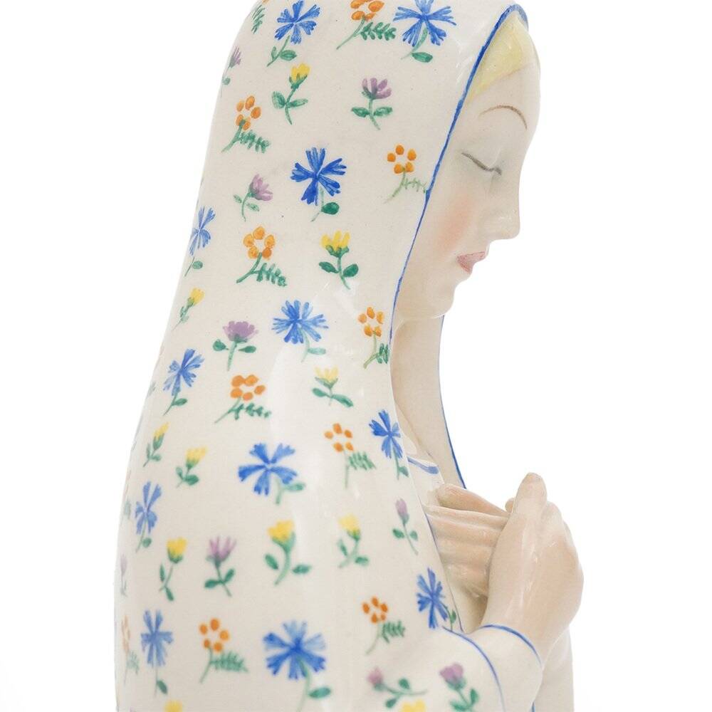 Ceramic sculpture of the Madonna by Pietro Spertini for Lenci, 1930s.