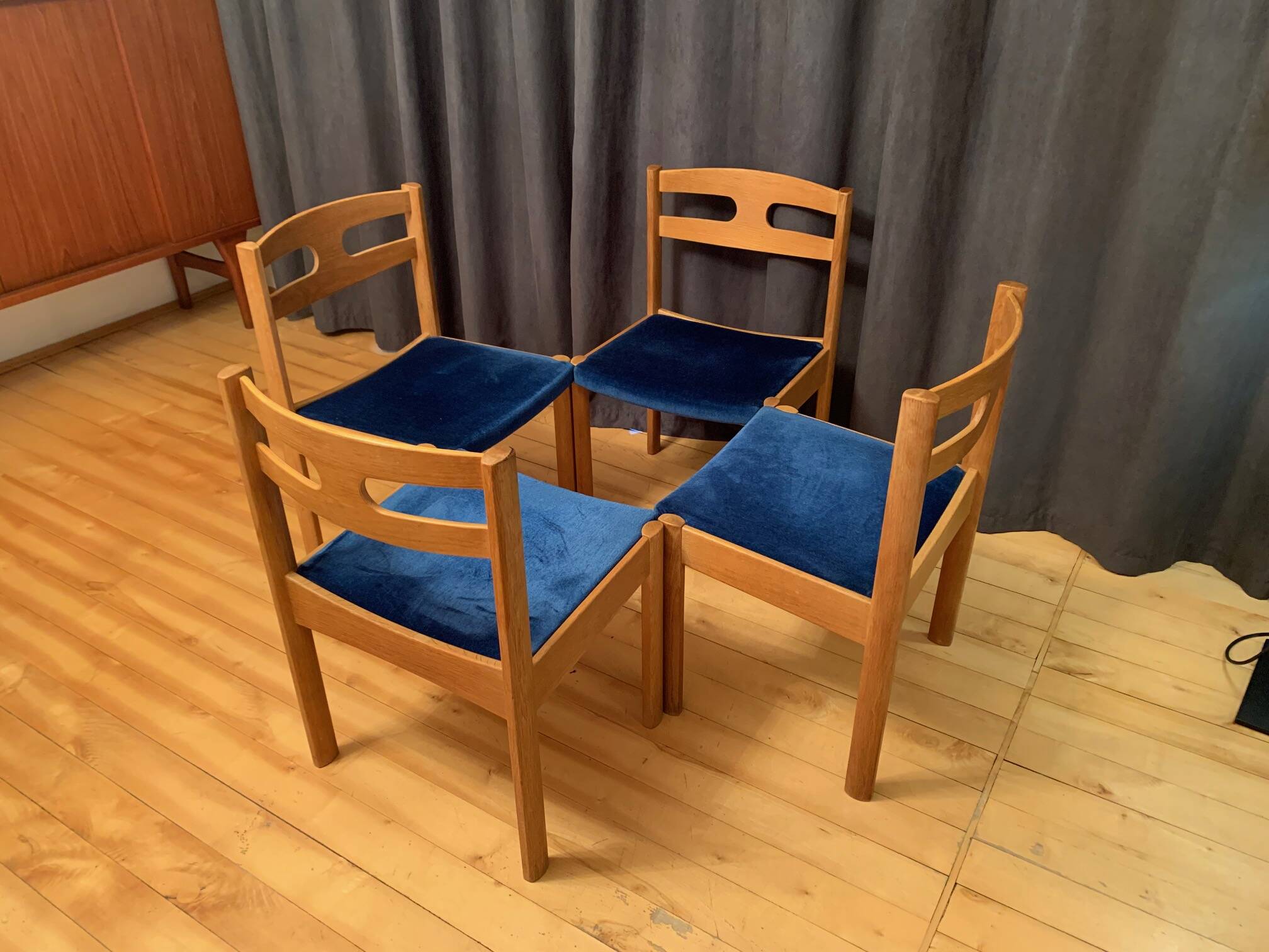 Set of four Asko Export chairs, Finland, 1960s