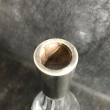 Carafe moderne milieu de siècle cristal taillé avec monture en argent 1034 numéroté