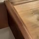 Old sloping pine display case