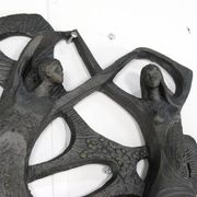Brutalist Ars Munda resin wall decoration dancing couple
