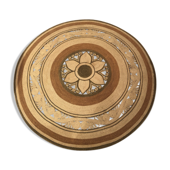 Round rugs in jute 180cm