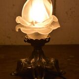 Art deco lamp their in glass paste