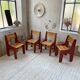 4 vintage Plywood chairs 80s
