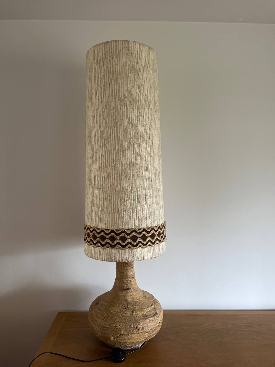 Fat Lava solar lamp in glazed stoneware, 1960s.